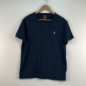Ralph Lauren Polo Custom Fit T-shirt Heathered White Polo Embroidered Pony L